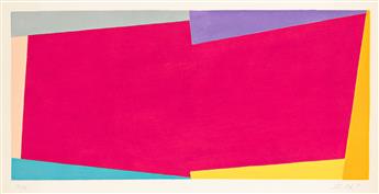 LARRY ZOX (1937 - 2006) Two color screenprints.